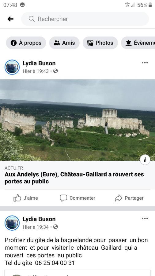 Gite De La Baguelande Les Andelys Exterior photo